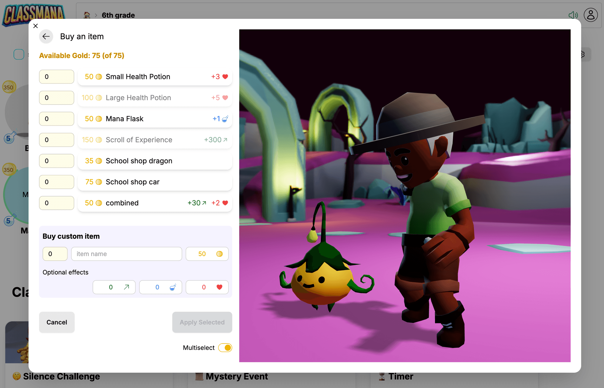 Flervalgsmodus-bryter for butikkjøp