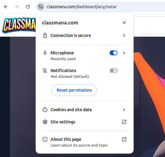 Chrome mikrofontillatelser